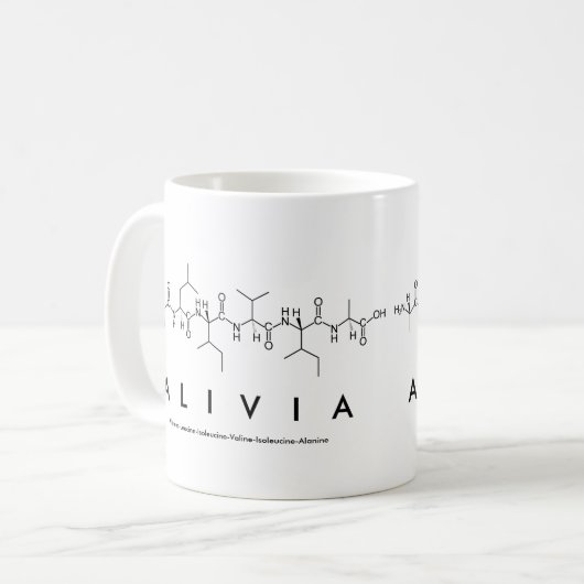 Tasse des Alivia-Peptids (Vorderseite Links)