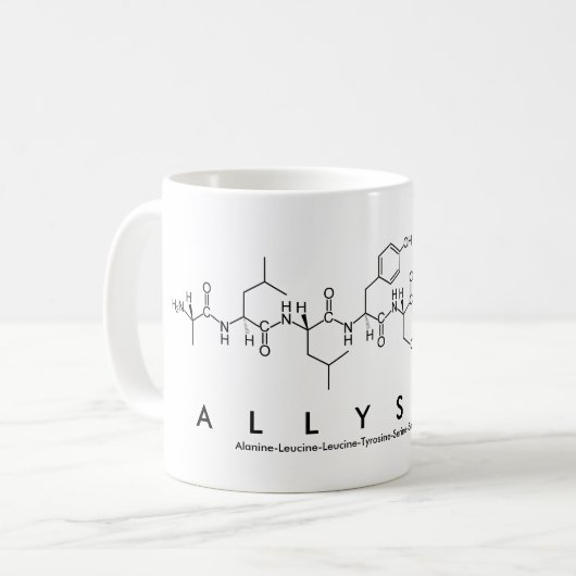 Tasse des Allyssa-Peptids (Vorderseite Links)