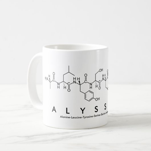 Tasse des Alyssia-Peptids (Vorderseite Links)