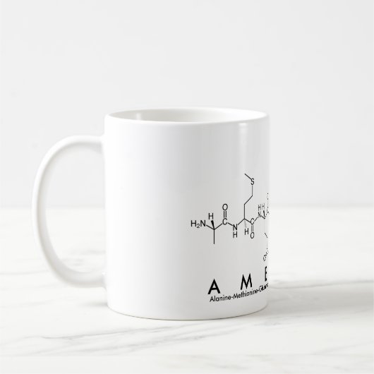 Tasse des amerikanischen Peptids (Links)
