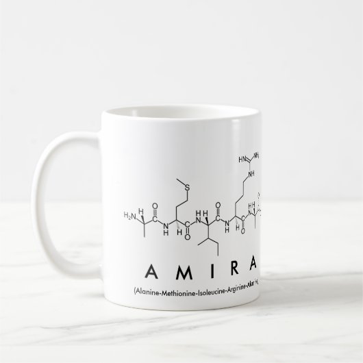 Tasse des Amira-Peptids (Links)