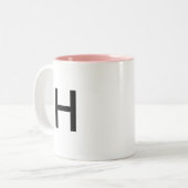 Tasse des Anfangsbuchstabe-"H" (Vorderseite Links)