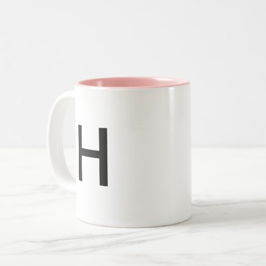Tasse des Anfangsbuchstabe-"H" (Vorderseite Links)