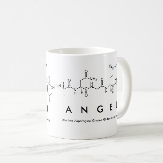 Tasse des Angel-Peptids (VorderseiteRechts)