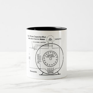 Tasse des Antriebsmotors in Teilphasen