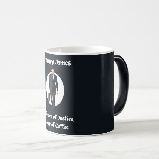 Tasse des Anwalts Coffee - Verteidiger der Justiz (VorderseiteRechts)