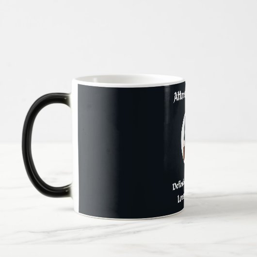 Tasse des Anwalts Coffee - Verteidiger der Justiz (Links)