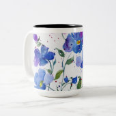 Tasse des Aquarell-Designers - Schöne, lebendige B (Vorderseite Links)