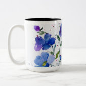 Tasse des Aquarell-Designers - Schöne, lebendige B (Links)