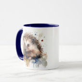 Tasse des Aquarell-Igels (Vorderseite Links)