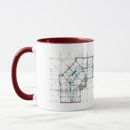 Tasse des Architekturkonzepts (Links)