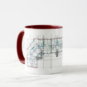 Tasse des Architekturkonzepts (Vorderseite Links)
