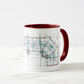 Tasse des Architekturkonzepts (VorderseiteRechts)