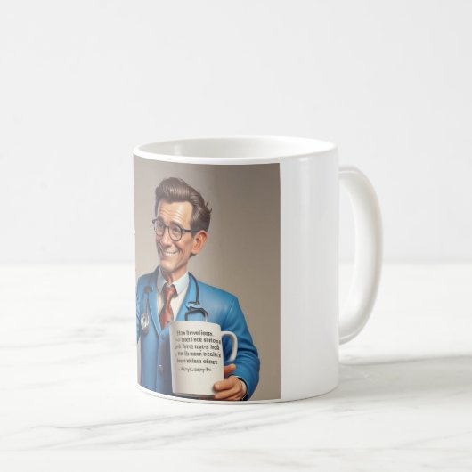 Tasse des Arztes - Koffein mit dem Auto zuschlagen (VorderseiteRechts)