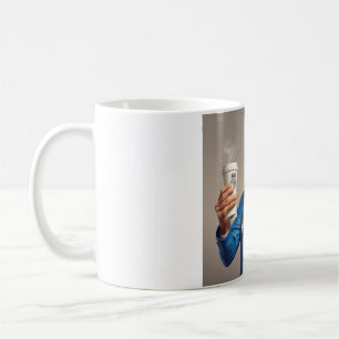 Tasse des Arztes - Koffein mit dem Auto zuschlagen