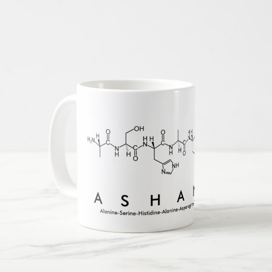 Tasse des Ashanti-Peptids (Vorderseite Links)