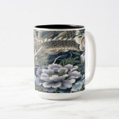 Tasse des asiatischen Drachenblumenmusters (VorderseiteRechts)