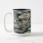 Tasse des asiatischen Drachenblumenmusters (Links)