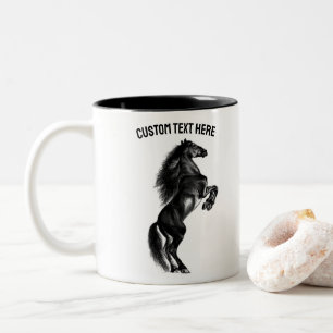 Tasse des aufrechten Pferdes mit benutzerdefiniert