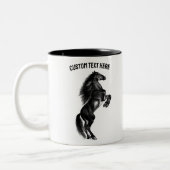 Tasse des aufrechten Pferdes mit benutzerdefiniert (Links)