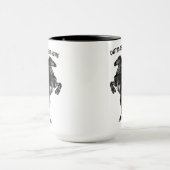 Tasse des aufrechten Pferdes mit benutzerdefiniert (Zentrum)