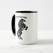 Tasse des aufrechten Pferdes mit benutzerdefiniert (Vorderseite Links)