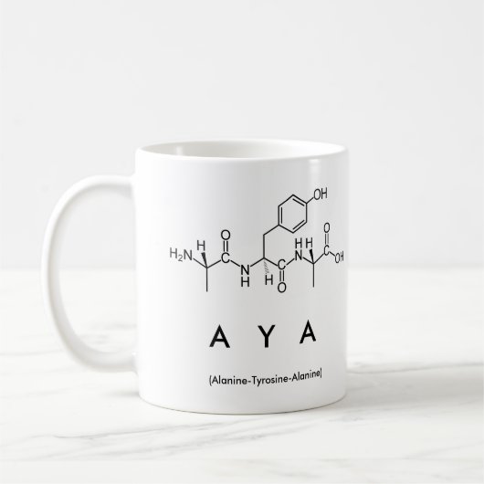 Tasse des Aya-Peptids (Links)