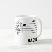 Tasse des Bassoon Playing Range (VorderseiteRechts)