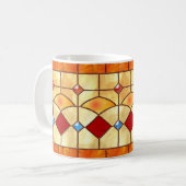 Tasse des befleckten Glases Auftragart Tiffany (Vorderseite Links)