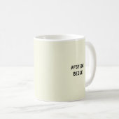 Tasse des Beige-Farbhex-Codes (VorderseiteRechts)