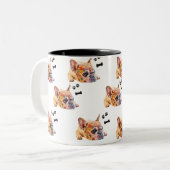 Tasse des benutzerdefinierten Hundes, Tasse des Pe (Vorderseite Links)