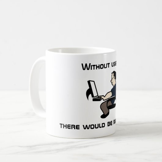 Tasse des Benutzerfehlers mit Image (Vorderseite Links)