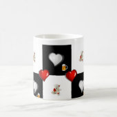 Tasse des Bieres Rotes Herz (Mittel)