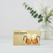 Tasse des Bierlogos | Visitenkarte für Holzkörner (Stehend Vorderseite)