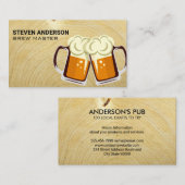 Tasse des Bierlogos | Visitenkarte für Holzkörner (Vorne/Hinten)