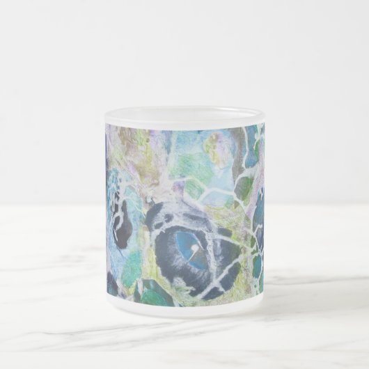 Tasse des blauen Grüns des Ozeanlebens (Mittel)