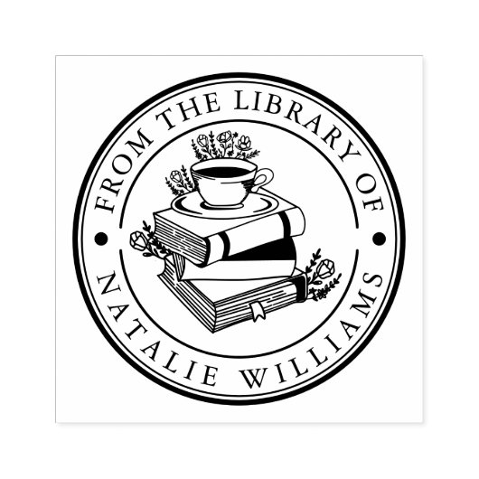 Tasse des Blumenbuchs Gummistempel (Prägung)