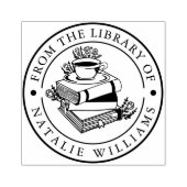 Tasse des Blumenbuchs Gummistempel (Prägung)