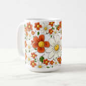 Tasse des Blumenkaffees (Vorderseite Links)