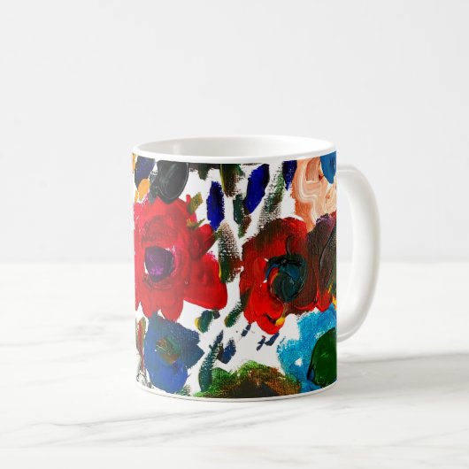 Tasse des Blumenkaffees (VorderseiteRechts)