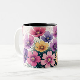 "Tasse des Blumenkaffees - Botanischer Blume Cup Zweifarbige Tasse