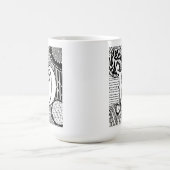 Tasse des Buchstabe-V, Kunst durch Kaffee-Tasse (Mittel)
