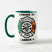 Tasse des Büffel-Feuer-Motor-32/Ladder 5 (Links)