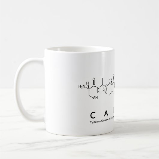 Tasse des Caitlin-Peptids (Links)