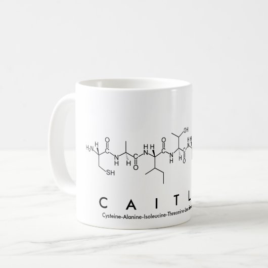 Tasse des Caitlyn-Peptids (Vorderseite Links)