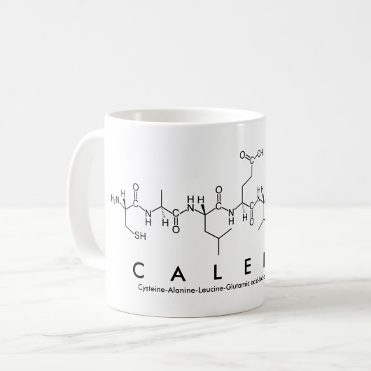 Tasse des Caleigh-Peptids (Vorderseite Links)