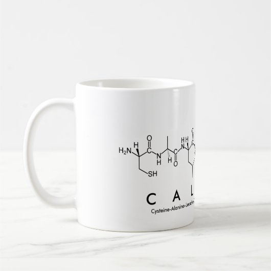 Tasse des Caleigh-Peptids (Links)