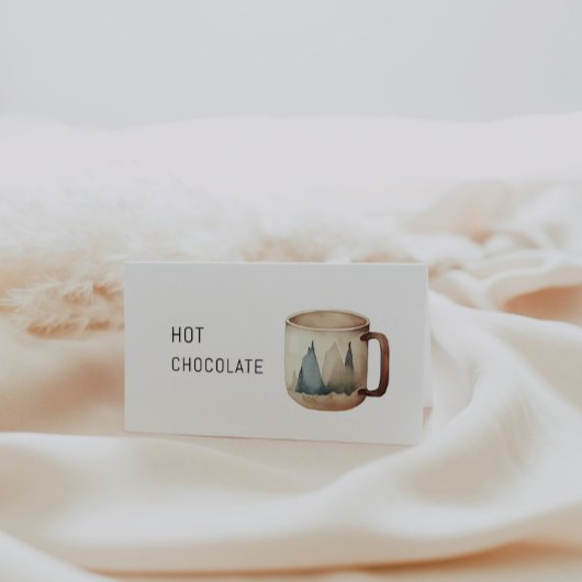 Tasse des Campers ausfüllen Platzkarte