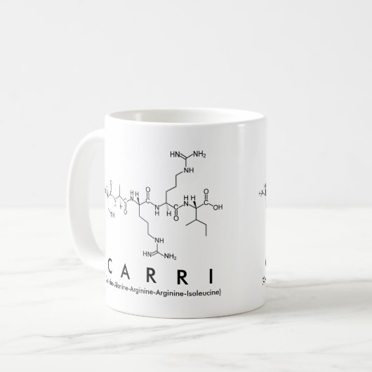 Tasse des Carri-Peptids (Vorderseite Links)