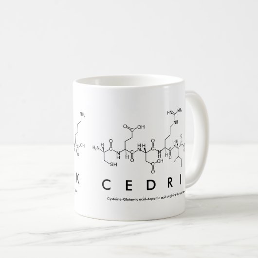 Tasse des Cedrik-Peptids (VorderseiteRechts)